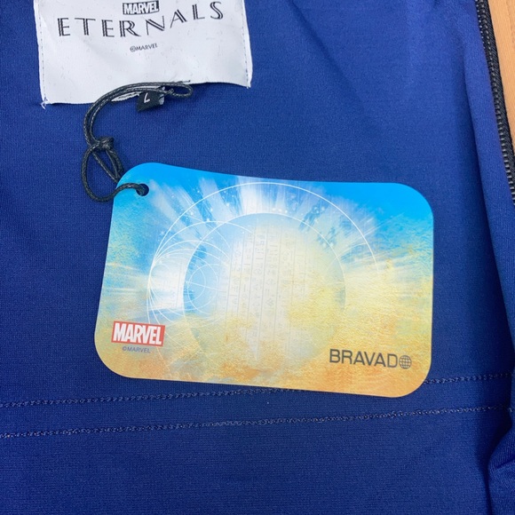 Marvel Eternals Superhero Zip Up Hoodie Sweatshirt Cosplay Jacket, Men’s Large - Picture 7 of 11